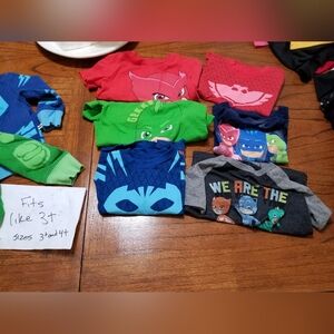 PJ Masks clothing bundle, 3t - 15 pieces